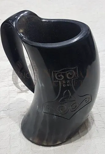 Horn Mug Viking Horn Mug Horn Tankard, item 210