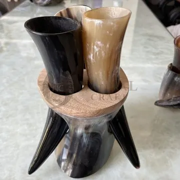 Drinking Horns with Stand, item 228